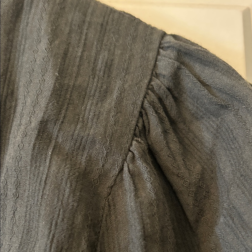 a.n.a Elegant Charcoal Long Sleeve Blouse - Picture 7 of 9